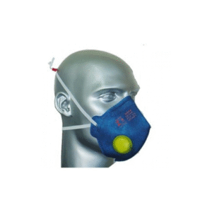 Ref.: 5104 – Máscara semi-facial descartável PFF3 com válvula azul royal